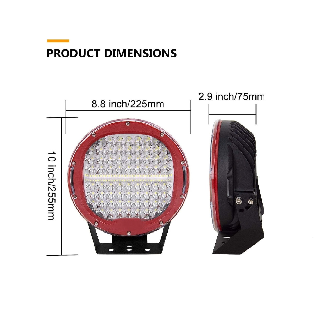 414W 9" LED SPOTLIGHT PAIR