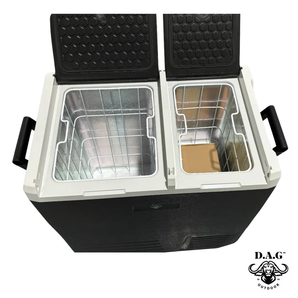 D.A.G 75L DOUBLE DOOR FRIDGE