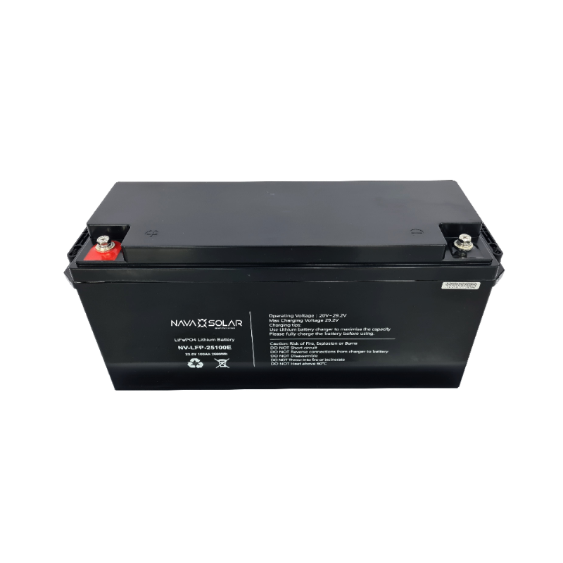 NAVASOLAR 25.6V 100AH 2.56KWH LIFEPO4 IP65 BATTERY PACK