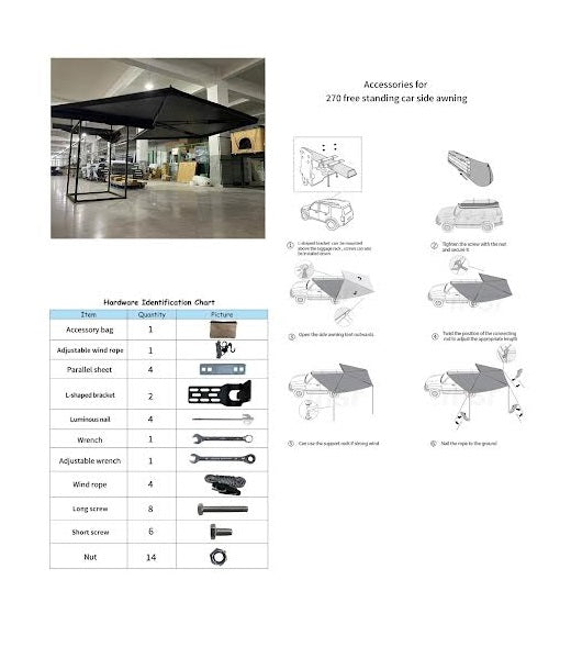 D.A.G 270 DEGREE BUFFALO WING AWNING