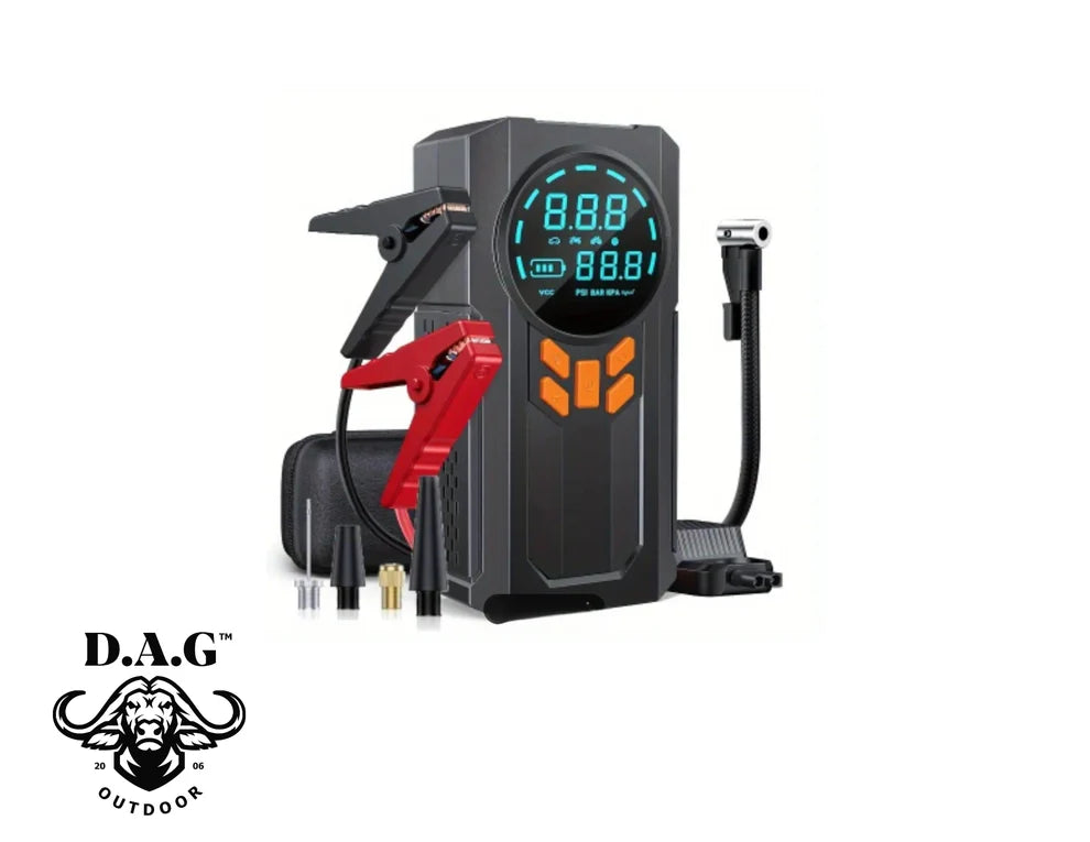 D.A.G PORTABLE COMPRESSOR AND JUMP STARTER