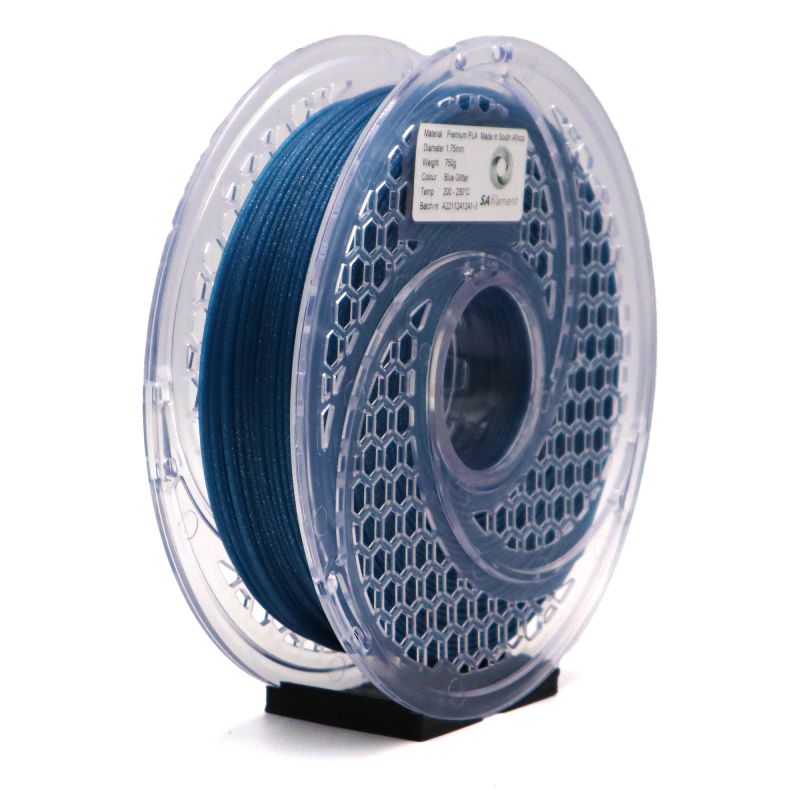 SA Filament -PLA Premium Glitter Blue Filament 750g, 1.75mm