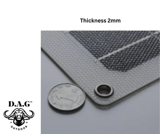 D.A.G MONOCRYSTALLINE 100 W 18V FLEXIBLE SOLAR PANEL