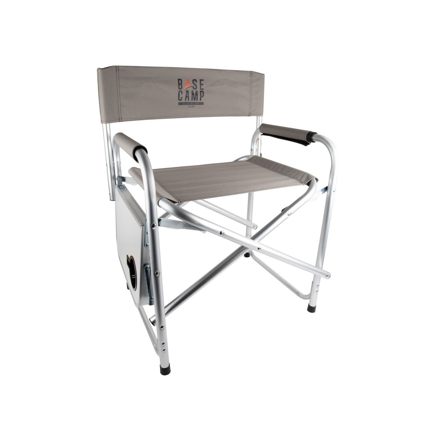 BASECAMP DIRECTORS CHAIR ALUMINIUM WITH TABLE