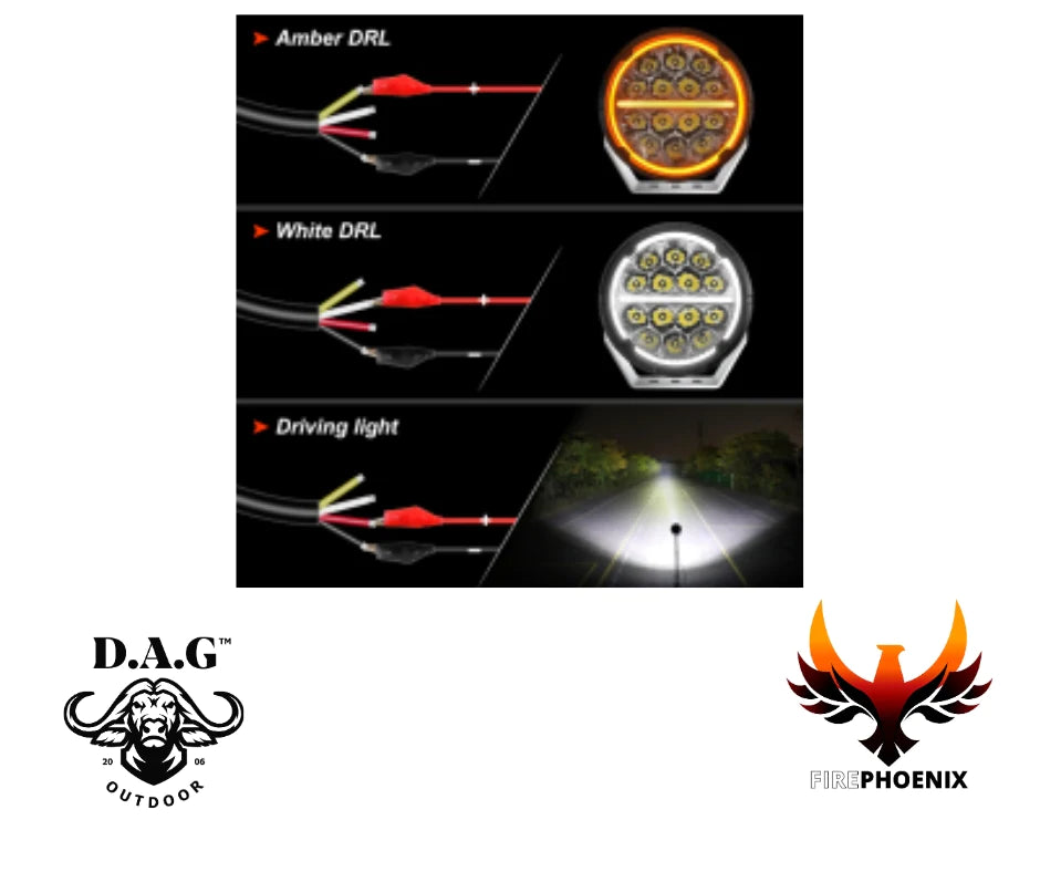 D.A.G FIREPHOENIX 6.5'' DRL LED SPOTLIGHT SET