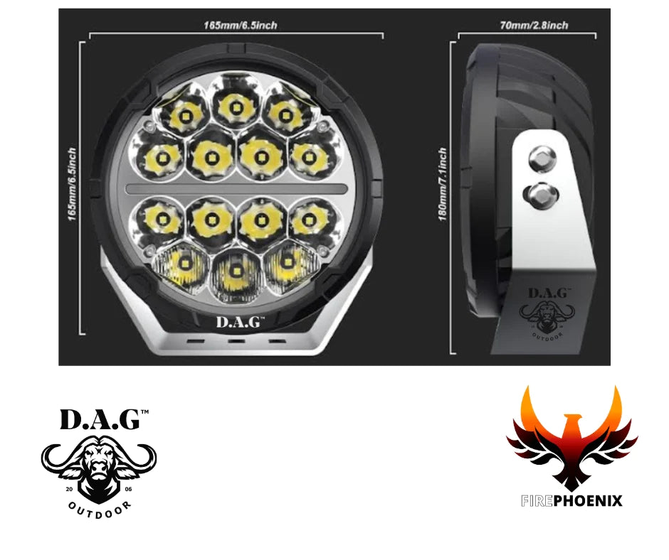 D.A.G FIREPHOENIX 6.5'' DRL LED SPOTLIGHT SET