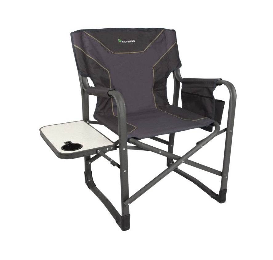 KAUFMANN CHAIR STEEL DIRECTORS FLAT FRAME GREY