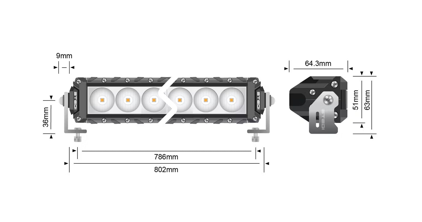 STEDI ST3K 31.5 INCH 30 LED SLIM LED LIGHT BAR