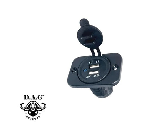 D.A.G PANEL MOUNT - USB CHARGER (3.1A)