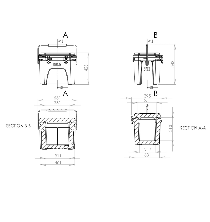 WILD COOLERS WC20 HARD SHELL