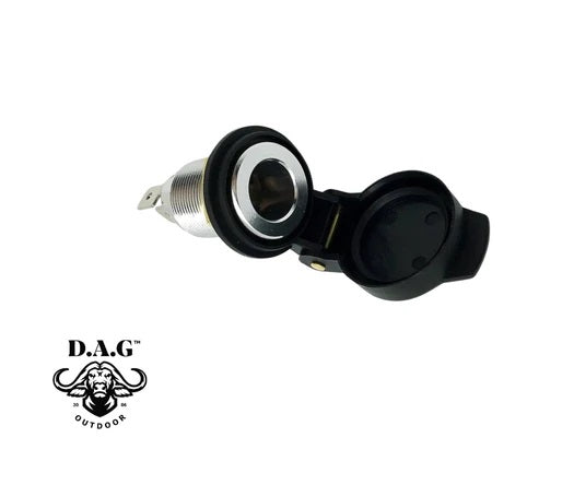 D.A.G PANEL MOUNT SOCKET HELLA TYPE (SPRING LOADED, FEMALE)