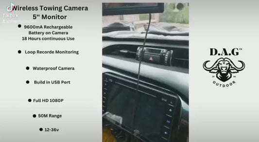 D.A.G WIRELESS TOWING CAMERA 5" MONITOR